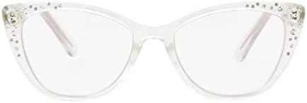 Дамски очила за четене Betsey Johnson с ефект котешки очи с лед
