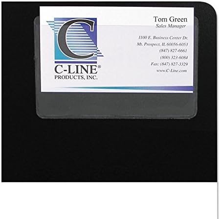 C-Line 70257 самозалепващи ленти за визитни картички, с най-добрите натоварване, 3 1/2 X 2, прозрачни, 10 бр/опаковане.
