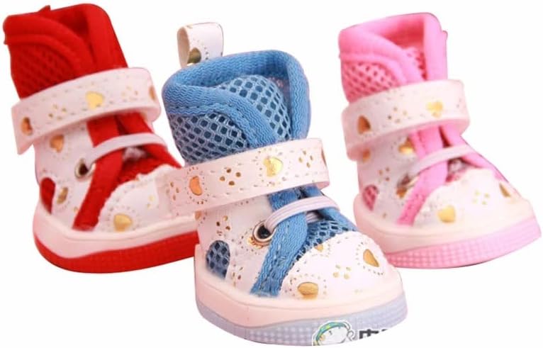 LEPSJGC/ лъскави обувки, малки Лятото дишащи нескользящие обувки за домашни любимци, Аксесоари (Цвят: D, код размера: 2)