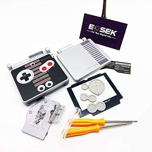 Комплект сменяеми втулки EXSEK, съвместим с Game boy Advance SP (черен)