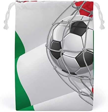 Футбол Порта и Флаг на Италия Холщовая Чанта За Съхранение, Множество Авоська на съвсем малък, Чанта за количка,