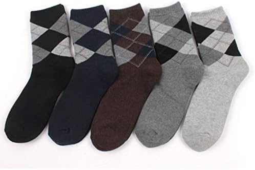 XXXDXDP 5 Чифта Зимни Утолщенных Мъжки Памучни чорапи, Топли Компресия Чорапи с диаманти, Мъжки чорапи
