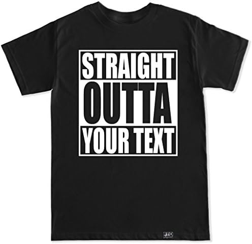 Мъжки t-shirt FTD Apparel Straight Outta [Вашият текст тук] С индивидуален дизайн по поръчка