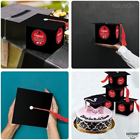 Катчон, Червени кутии с шоколадови бонбони за бала - пакет от 25 броя | Червени бижута за бала клас 2023 г. | Сувенири за вашия