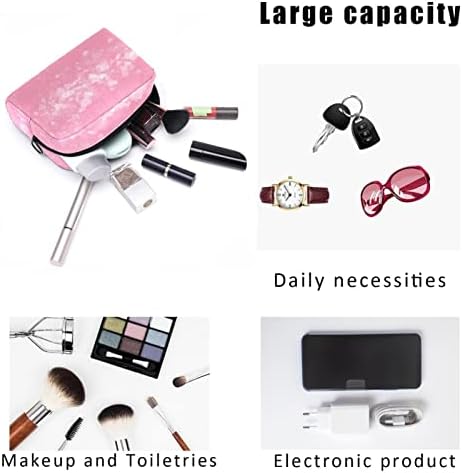 TBOUOBT Косметичка за Жени, козметични чанти, Голям Чанта за Тоалетни Принадлежности, Пътен Подарък, Розово Сърце