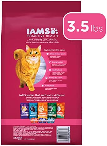 Суха храна за котки от IAMS различно решение HEALTH за възрастни с мочевыводящими пътища и Пиле за храна за котки, 3,5 килограма