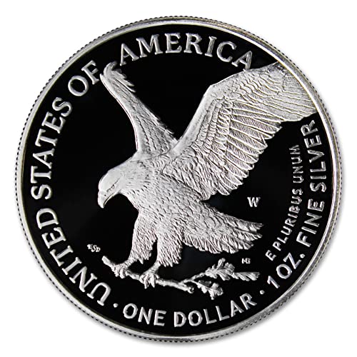 Монета американски сребърен орел 2023 година с тегло 1 тройунция в оригиналната опаковка Монетния двор на САЩ (в