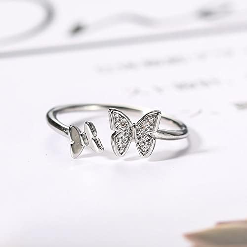 Реколта пръстени за жени, уважаеми минималистичное пръстен с пеперуда, изящни бижута за подаръци за жени