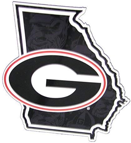 Автоматично графики Футболен колеж на Джорджия Контур на щата Джорджия със стикер Georgia G