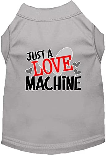 Тениска за кучета с Сито Печат Love Machine Лилав на Цвят Мед