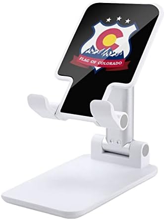 Флаг Колорадо Сгъваем Настолен Държач за Мобилен Телефон, Преносим Регулируема Поставка за Аксесоари за Туристически