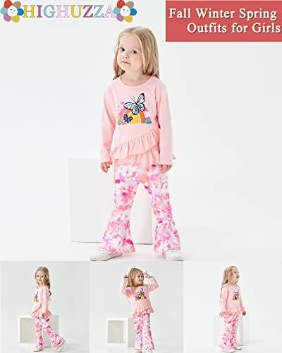 HIGHUZZA/Облекло за бебета Момиченца, Дрехи за малките Момичета, Пролетта Комплект Панталон За Новородените Момичета, Сладък
