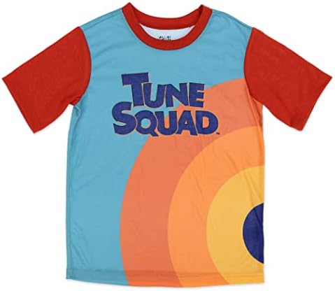 Пижами за момчета Space jam от Полиестер, комплект от 2 теми, пижами Looney Tunes Tune Squad, Размер 4-5 -10-12, синя