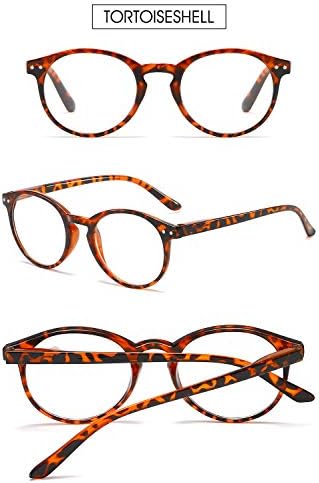 VEVESMUNDO Дамски Очила За Четене Кръгли Стилни Реколта Цветни Очила На Пролетта Панти За Четене