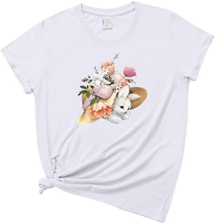 Работна Тениска с Къс Ръкав за Жени, Пролет, с по-Големи Размери, Стилен Стрейчевые Блузи с Принтом, Памук Свободно Намаляване