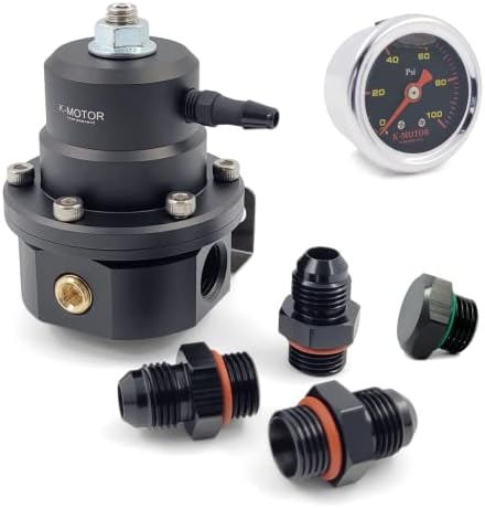 Комплект регулатор на налягането на горивото 6AN - Универсален Регулируем с Обратен дупка - K-MOTOR