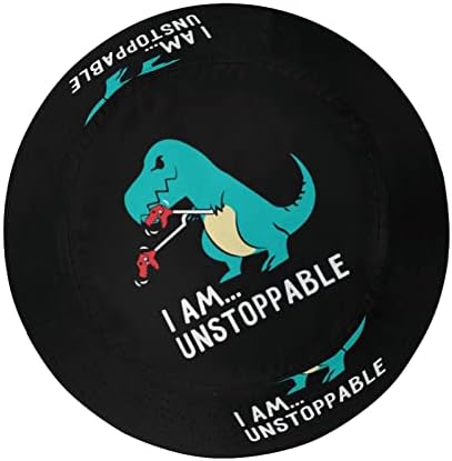 I Am Unstoppable T-rex Шапки Кофа С Принтом Рибарска Шапка Солнцезащитная Шапка Градинска Шапка за Унисекс