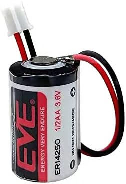 BAOBUTE (опаковка от 25 парчета) EVE ER14250 3,6 V LS14250 литиево-йонна батерия с капацитет 1200 mah 1/2 AA с жак,