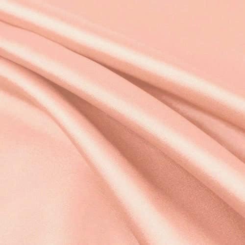 Изкуствена коприна цвят Пейтън руж прасковен цвят на цвят, лъскав плат Шармез минимална сила, разтегливост, двор