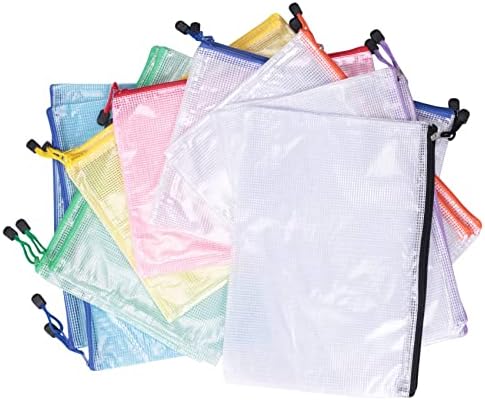 Sudemota, 16 бр., окото чанта за документи с цип, водоустойчив папка с цип, размер A4, за училище, пътни чанти