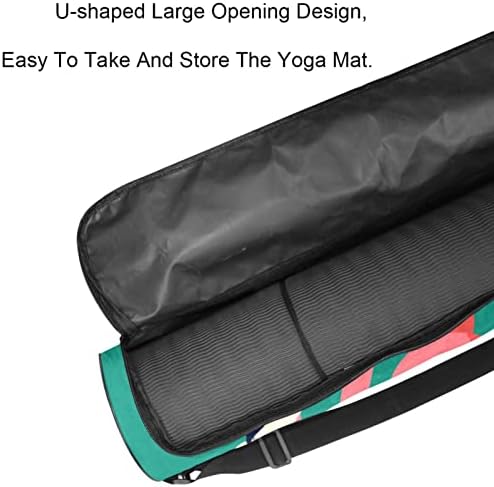 Чанта за носене подложка за йога с пагон Flamingo, 6,7x33,9 инча/17x86 см, Чанта За подложка за йога, Спортни сакове,