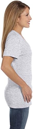 Женска тениска Hanes с Нано-V-Образно деколте Пепельного цвят Medium