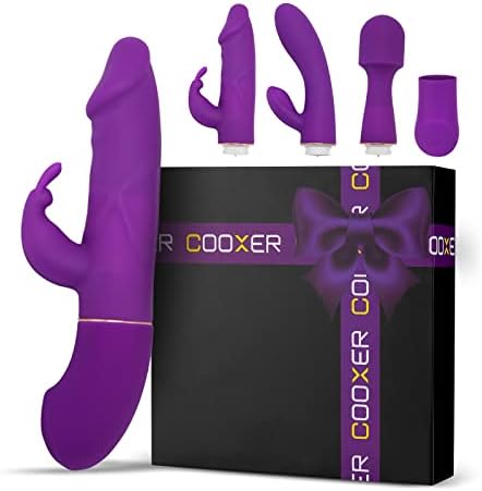 Двоен Вибратор Rabbit Секс-Сензорни играчки за възрастни, за жени, Подвижни Мощен Силиконов Масажор 3 в 1