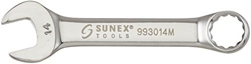 Sunex 993019M 19 мм Напълно Полиран Кратък Комбиниран ключ