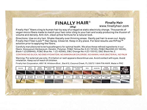 Пакет за изграждане на фибри за коса с тегло 25 грама (без амониев хлорид) от Finally Hair. Съвместима замяна