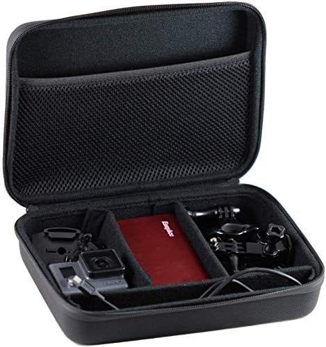 Комбиниран комплект аксесоари за екшън камери Navitech 8 в 1 със сив калъф - Съвместим с ThumbsUp! 1,3-Мегапикселова HD екшън камера