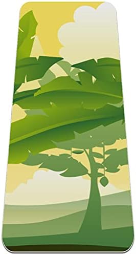 Килимче за йога от листата на едно дърво банан Siebzeh Премиум-клас, в екологично Чист Гумена подложка за