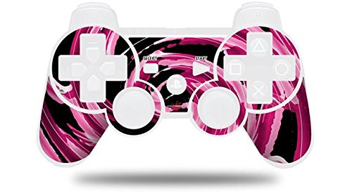 WraptorSkinz Alecias Завъртете 02 Ярко-розова Кожа, в стил прозорец винетка, съвместим с контролера на Sony PS3 контролер в комплекта не са включени)