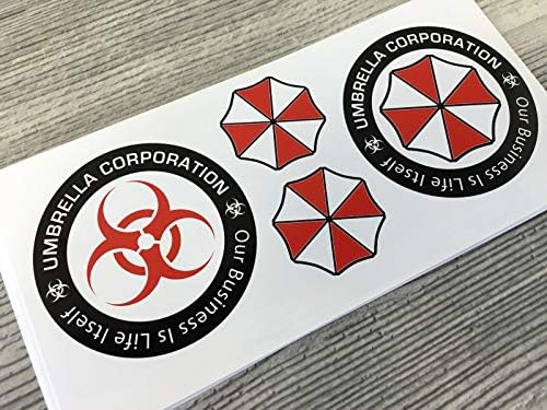 20pcs Umbrella Corporation Resident Evil Заразените Зомбита Винилови Стикери Етикети