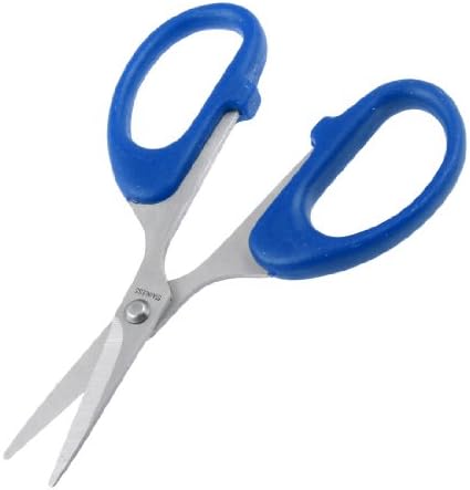Ножици за шиене Uxcell Home Office със Синя дръжка и Метален Нож, Преки, 4,7