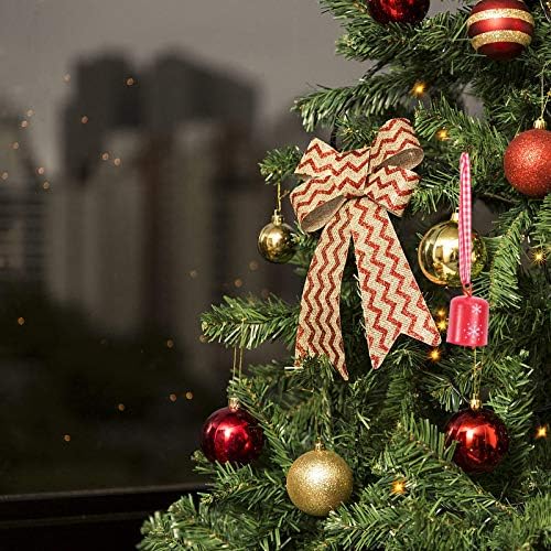 ABOOFAN 10шт Коледни Звънчета Украса Jingle Bell Коледна Елха, Висящи Декор с Панделка Хелоуин Украса