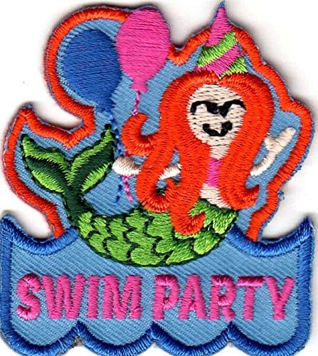 Парти в басейн - Шир На Бродирани Нашивке - Плуване, Спорт, Думи, Парти, Забавно