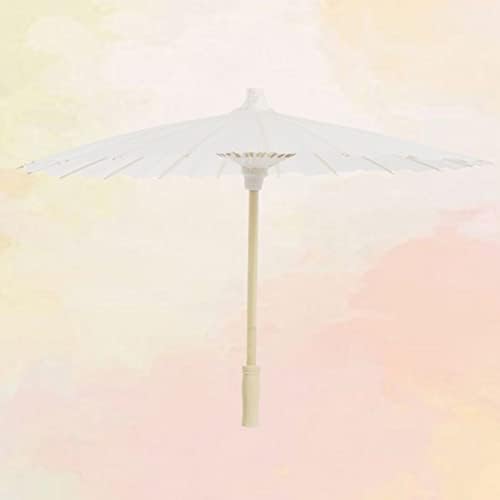 jojofuny Бял чадър-парасоль, хартиени чадъри за украса на хартиен чадър кухненски чадъри за бижута детски