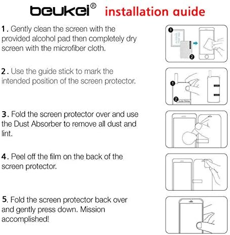 beukei (3 опаковки) за LG K30 (2019)/ (LG Journey LTE L322DL) Защитно фолио за екран от закалено стъкло, за LG Aristo