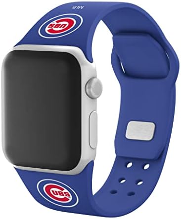 Силиконов ремък за спортни часа Game Time Chicago Cubs Съвместим с Apple Watch