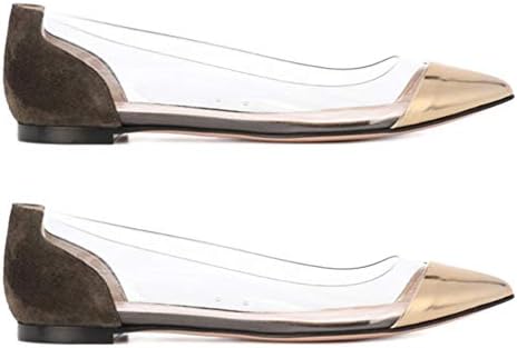 Holibanna/ 1 чифт Прозрачни Обувки на плоска подметка от Кожа върху Плоска подметка, за Приятели, Семейство, Жени,
