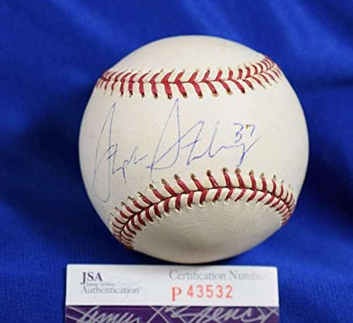 Стивън Страсбург Сертификат за JSA с Автограф от Мейджър лийг бейзбол с Автограф OML - Бейзболни Топки С Автографи