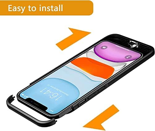 Калъф-батерия HUGUODONG за iPhone 12 Pro Max (6,7 инча), Голям капацитет 8200 mah, Тънък преносим Защитен калъф за батерия, Съвместим с iPhone 12 Pro Max, Удължен джоб за зарядно устройство