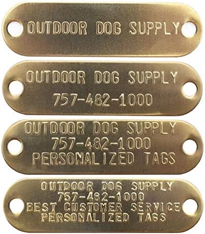 Пълномаслено пръстен Outdoor Dog Supply ширина 1 сантиметър в Централния ремешке за яка за кучета с Изработен по поръчка Месинг