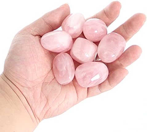 Orientrea 200 г Счукани камъни от розов кварц за Вики, Рейки и лечение на енергийни кристали, Натрошени скъпоценни
