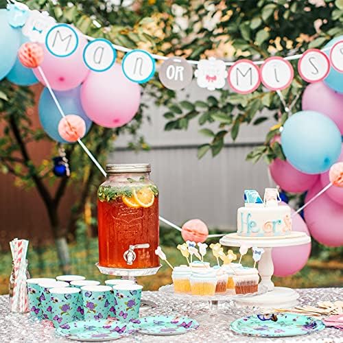Аксесоари за парти с пеперуди На 8 порции Включват чинии, чаши и Салфетки, подходящи за тематични партита с градински