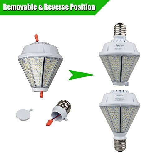 defhen 80W Подвижна led лампа E26 & E39 - 10400Lm Led Царевичен Лампата 5000 K Царевичен лампа, Включена в списъка на