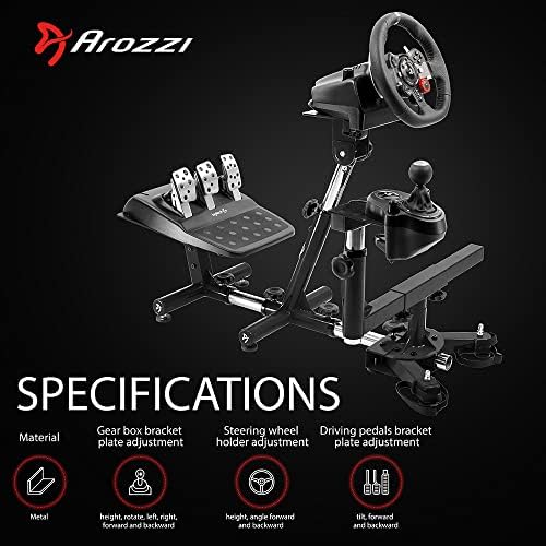 Кабина универсален симулатор на състезания Arozzi Velocita е Съвместим с повечето състезателни игри и игри за количка,