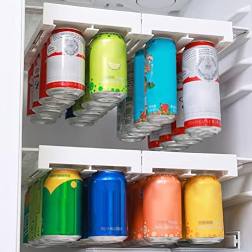 Държач за консерви Roexboz за хладилник, шкаф за съхранение на кутии за напитки, кутия за съхранение пластмаса дози, Органайзер