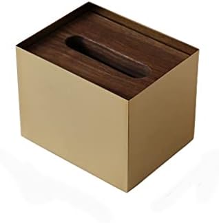 LUKEO Кутия за салфетки от орехово дърво, Подвижни Кутии за Салфетки, Държач за салфетки за маса за хранене, Органайзер