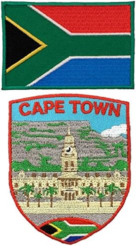 A-ONE Кейптаун Желязна Нашивка + Икона с тактически флага на Южна Африка, Ленти с Морални Насоки и знаци на страната,